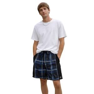 Ocean Pacific Plaid Board Shorts Men’s Medium 32–34 Drawstring Swim